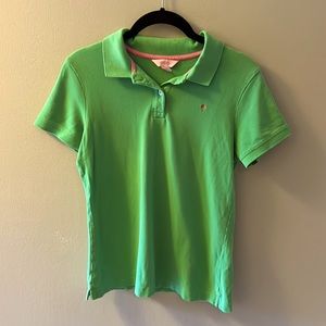Lilly Pulitzer Resort Polo Shirt (Green, Size M)